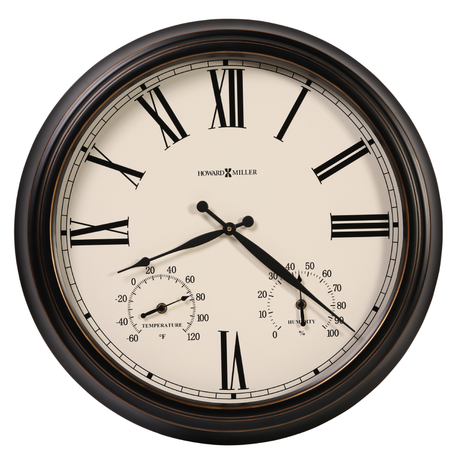 Howard Miller Aspen Outdoor Wall Clock 625677 - Premier Clocks