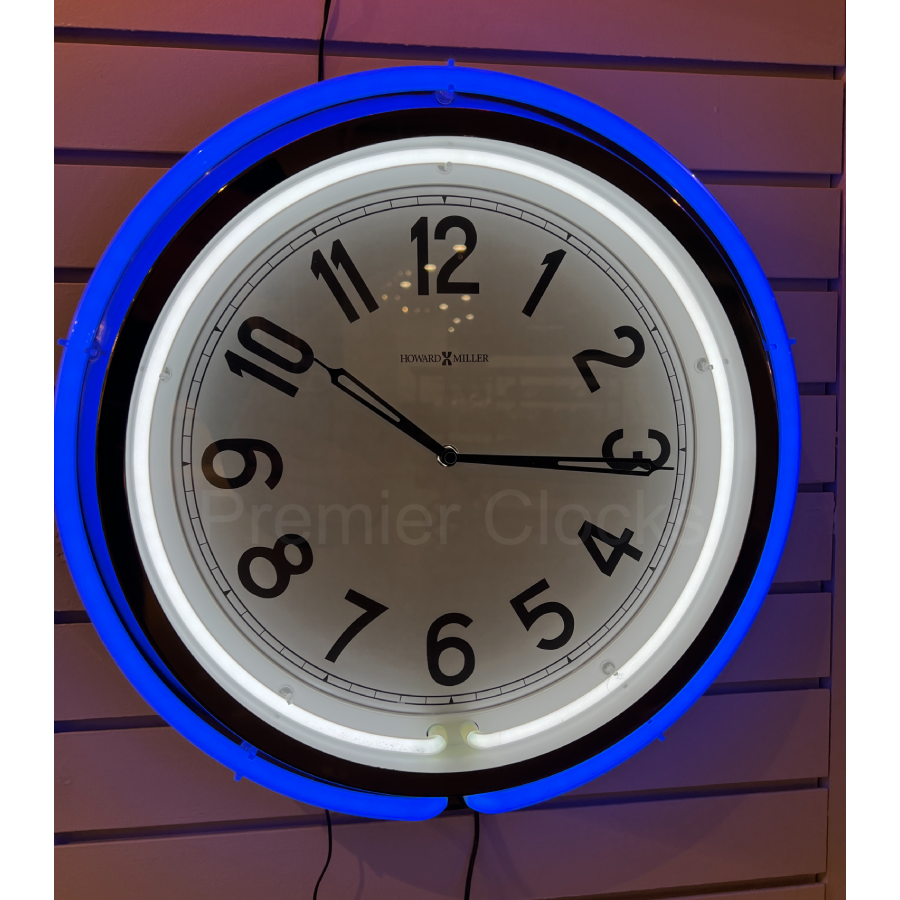 Howard Miller Studio Neon Wall Clock 625752 - Premier Clocks