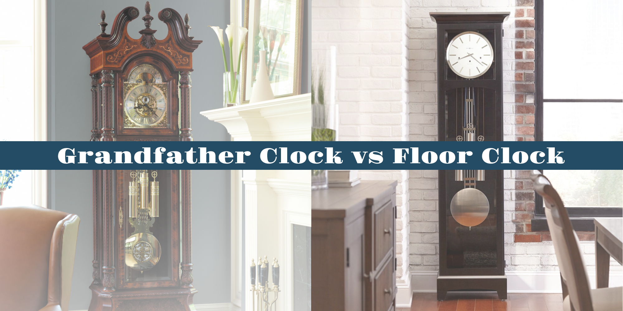 What is the difference between Grandfather Clocks and Floor Clocks?
