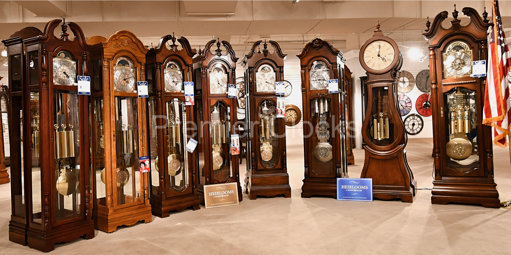 Grandfather Clock Crown Types - How to choose Howard Miller grandfather clocks - Premier Clocks