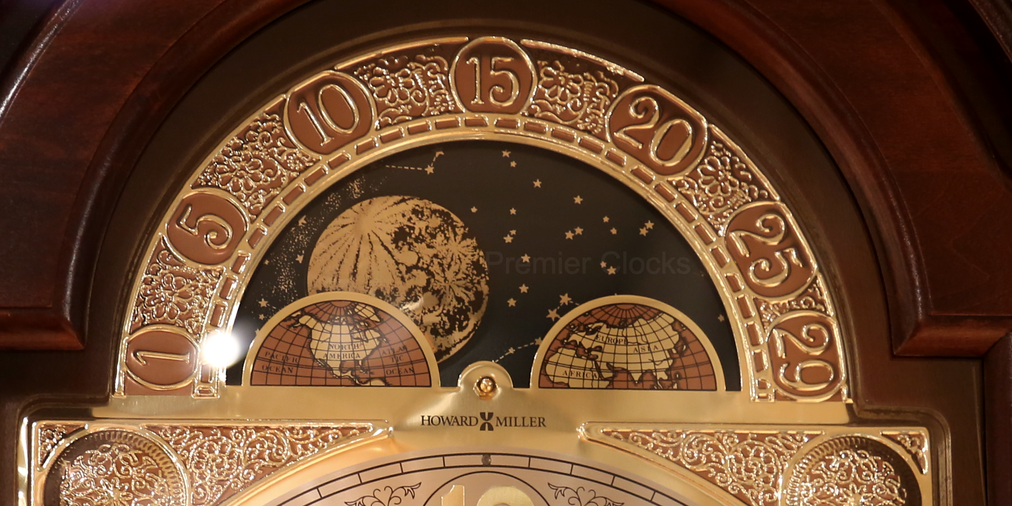 Grandfather Clock Moon Dial - Premier Clocks