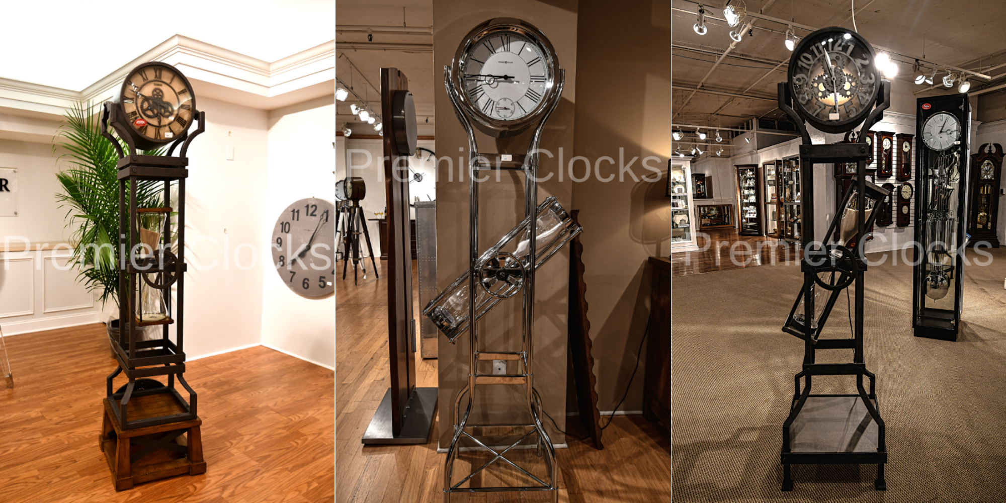 Hourglass Grandfather Clock