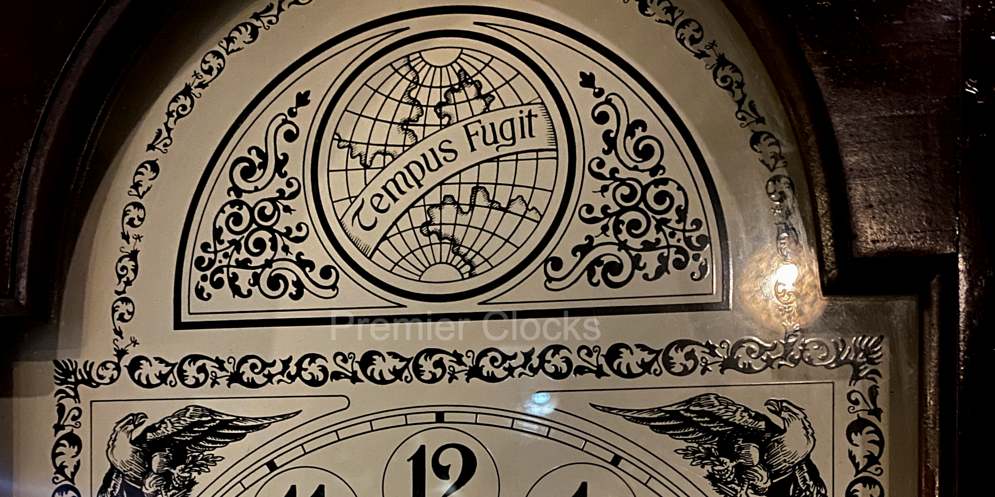 Tempus Fugit Grandfather Clock - Premier Clocks