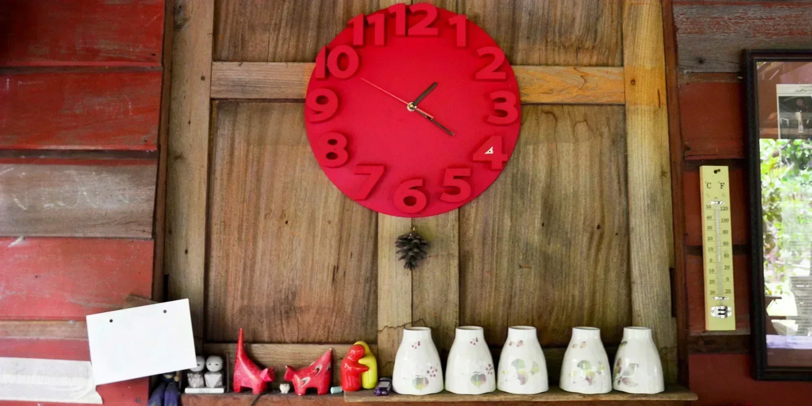 The Best Places to Display a Red Clock in Your Home