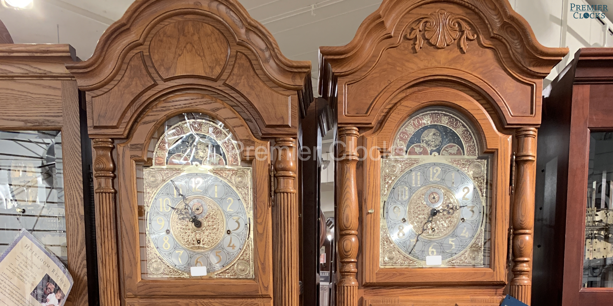 oak howard miller grandfather clock - Premier Clocks