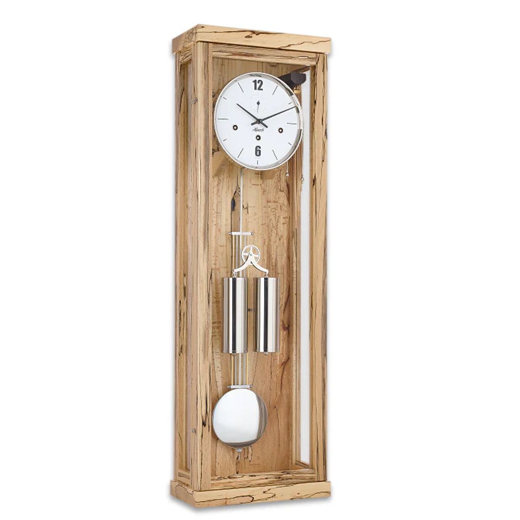 Hermle Abbot Wall Clock in Ice Beech - Premier Clocks