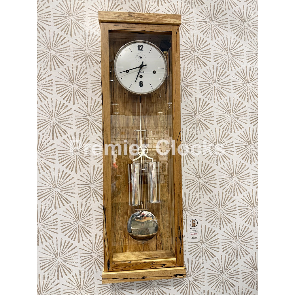 Hermle Abbot Wall Clock in Ice Beech - Premier Clocks