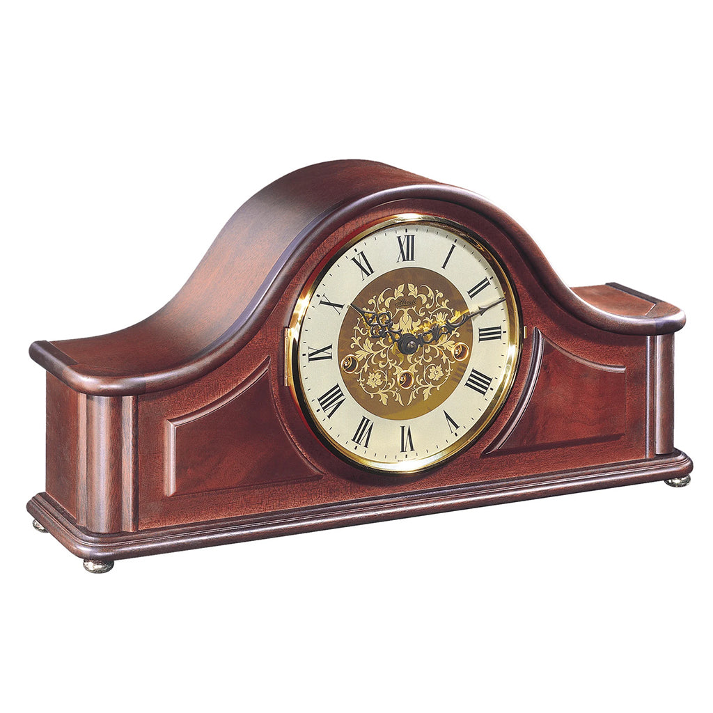 Hermle Acton Mantel Clock in Mahogany - Premier Clocks