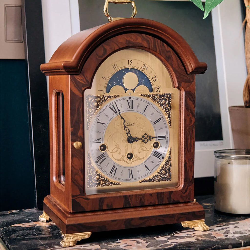 Hermle Aimee Mantel Clock details - Premier Clocks