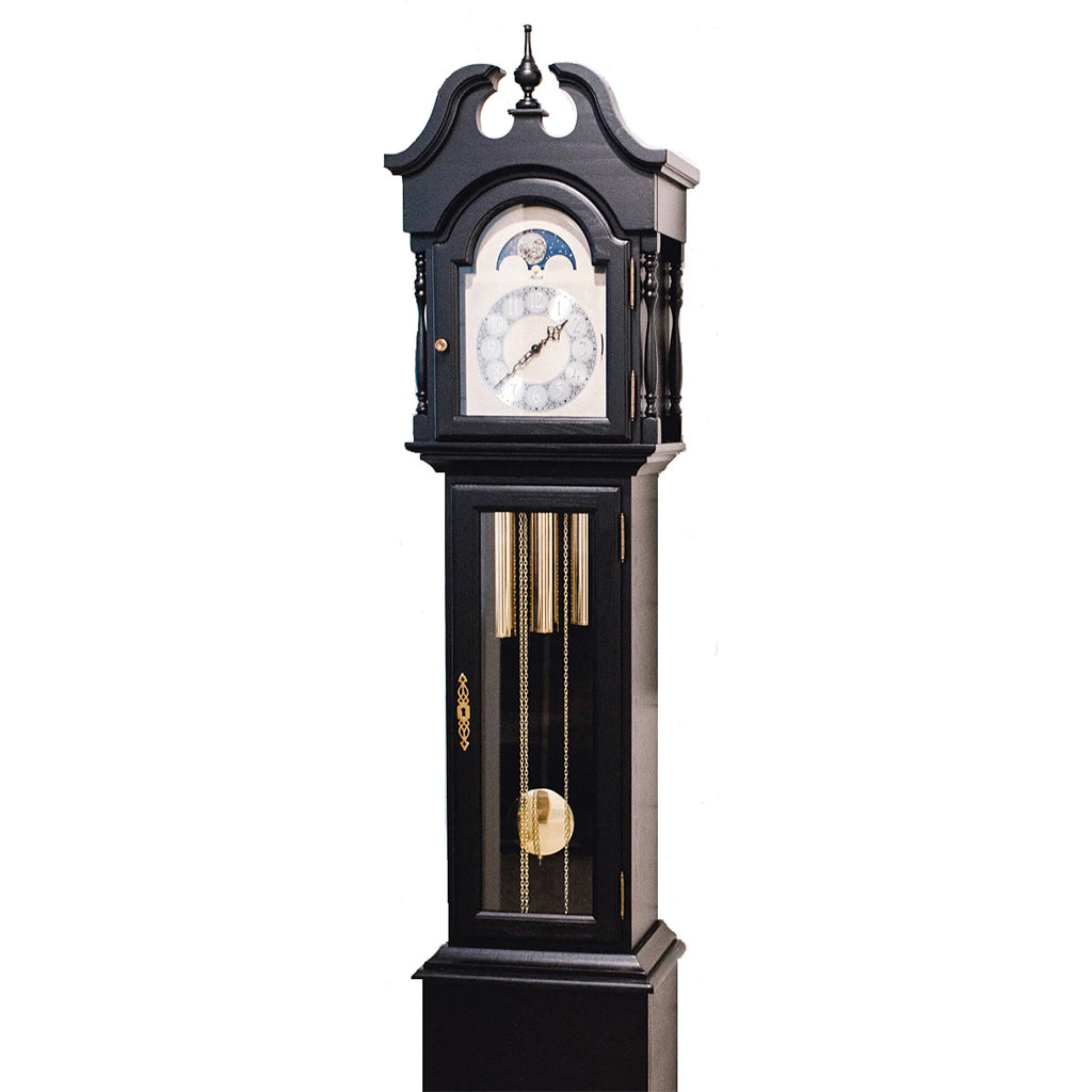 Hermle Alexandria Grandmother Clock in Black - Premier Clocks