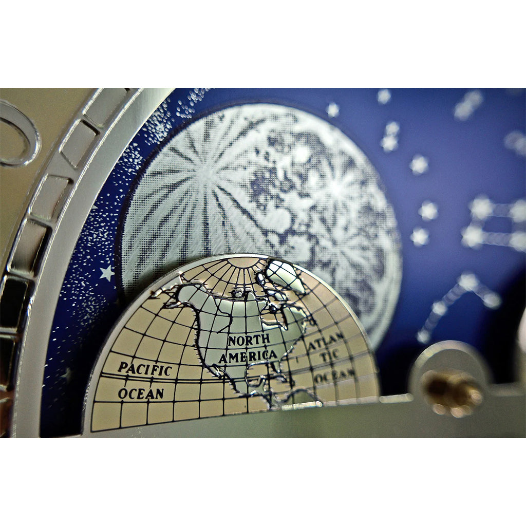 Hermle Alexandria Grandmother Clock in Black moon dial - Premier Clocks