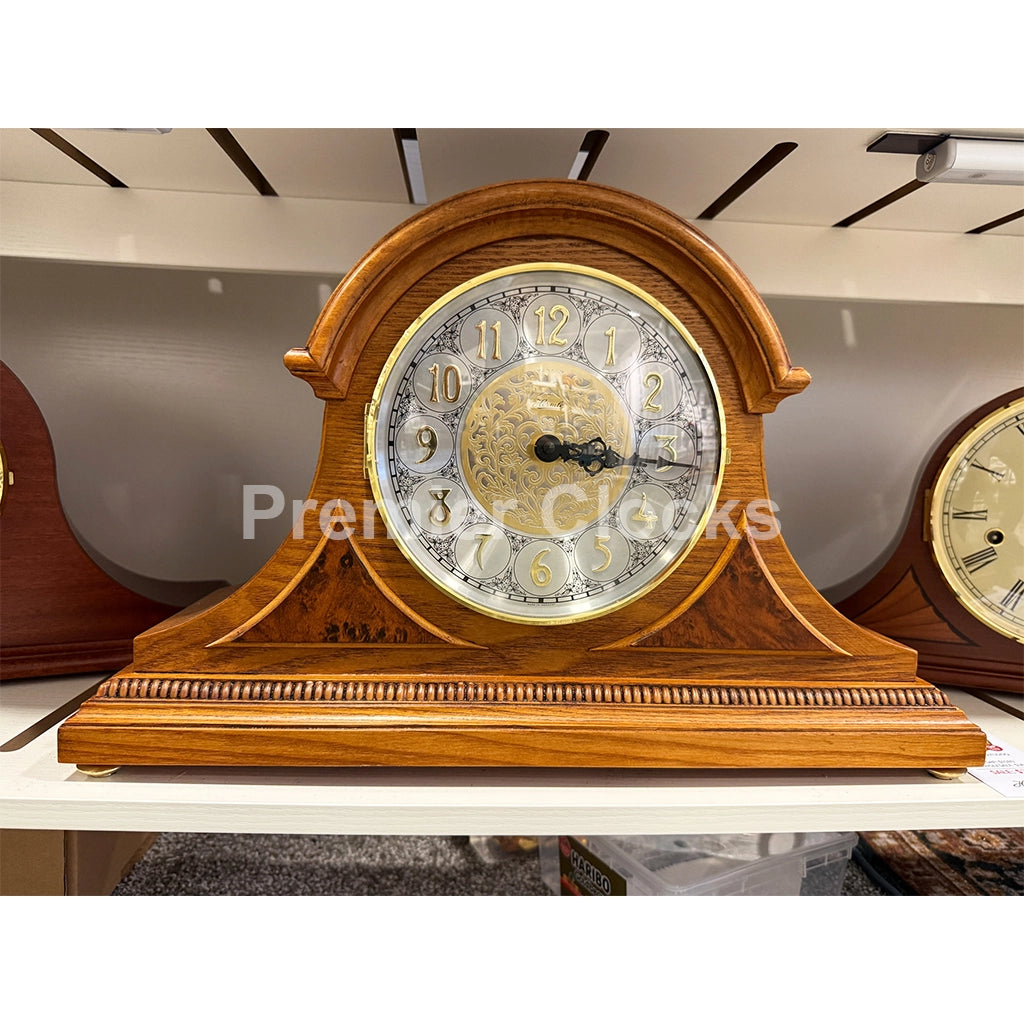 Hermle Amelia Mantel Clock in Light Oak - Premier Clocks