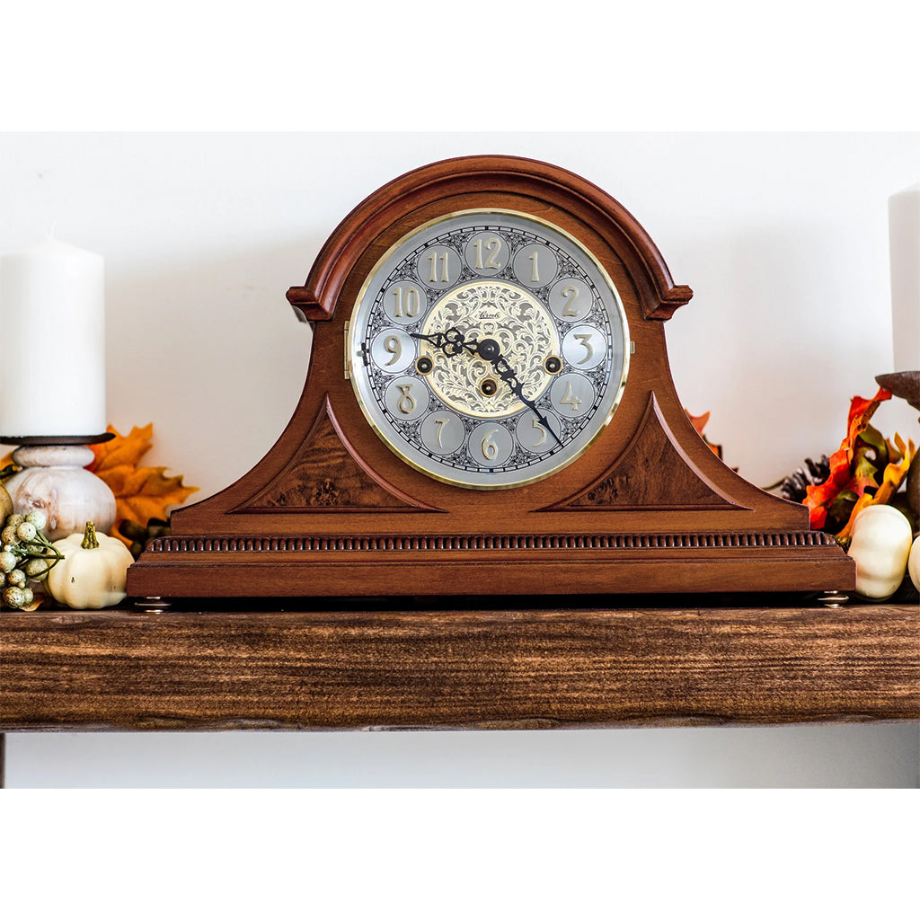 Hermle Amelia Mechanical Mantel Clock in Cherry - Premier Clocks