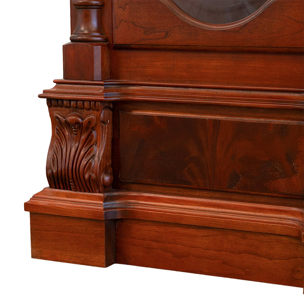 Hermle Anstead Tubular Chime Grandfather Clock in Cherry base - Premier Clocks