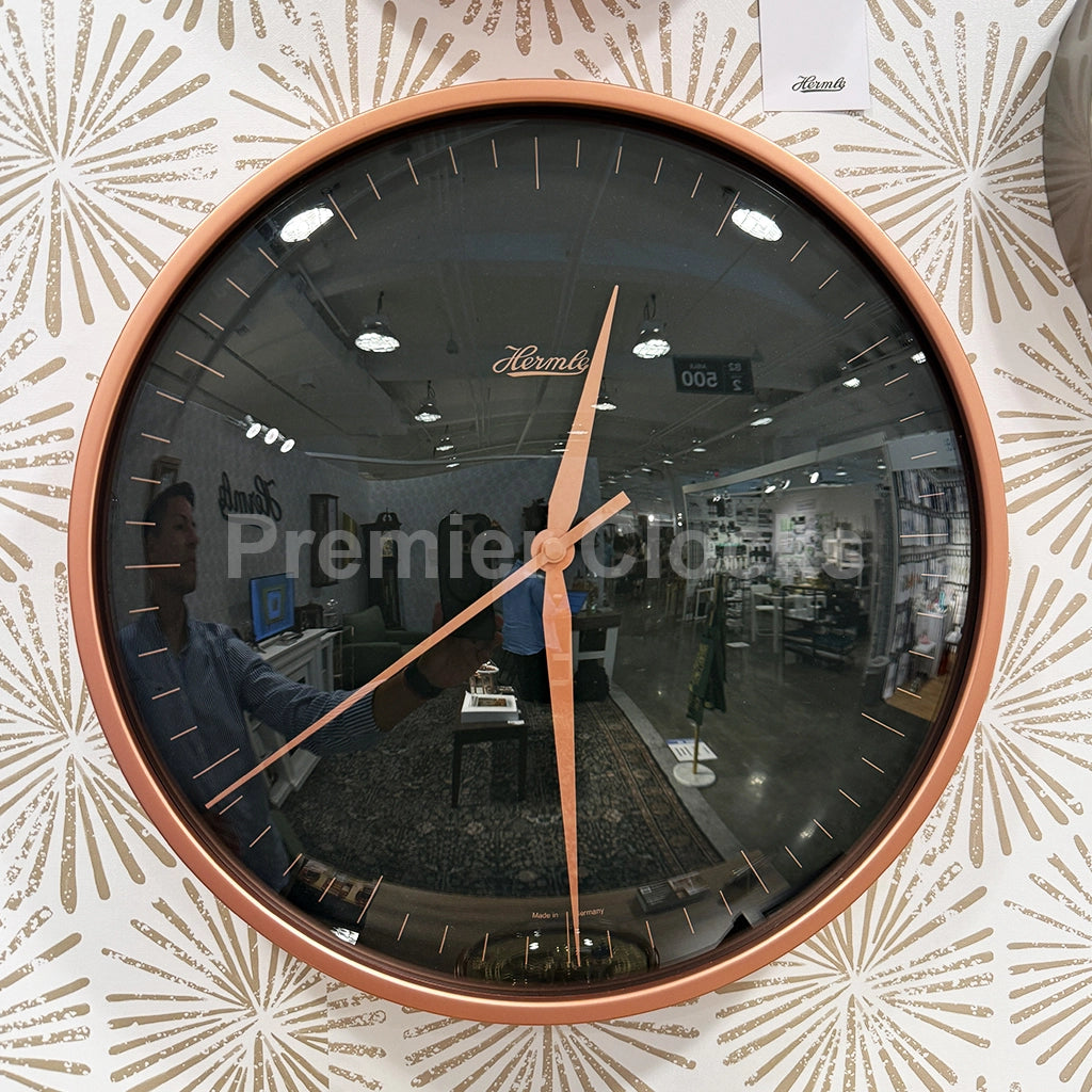 Hermle Aria Black Wall Clock - Premier Clocks