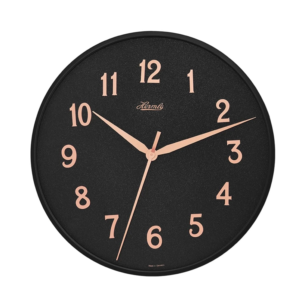 Hermle Aria Wall Clock in Black - Premier Clocks