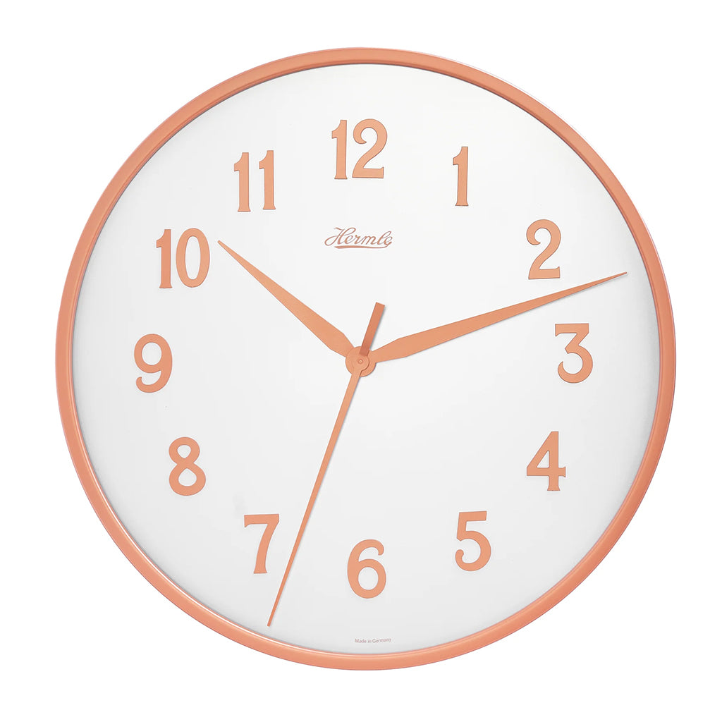 Hermle Aria White Wall Clock with Arabic Numerals - Premier Clocks