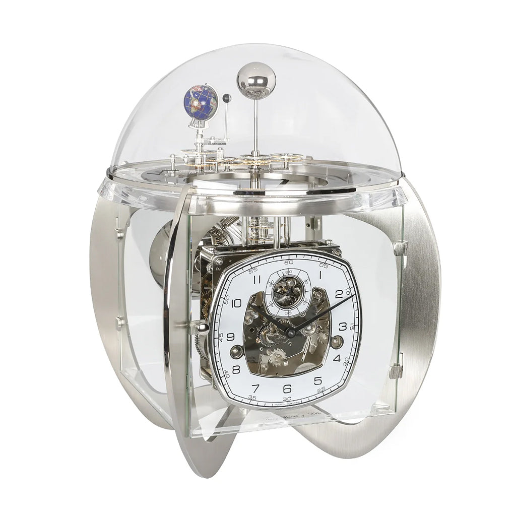 Hermle Astro Mantel Clock in Nickel (Special Order)