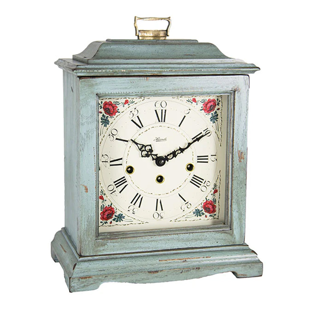 Hermle Austen Mechanical Mantel Clock in Light Blue | Premier Clocks Hermle Austen Mechanical Mantel Clock in Light Blue | Premier Clocks