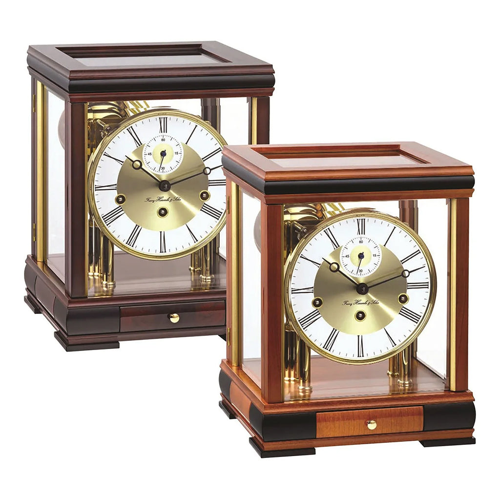 Hermle Bergamo Mantel Clock in Mahogany - Premier Clocks
