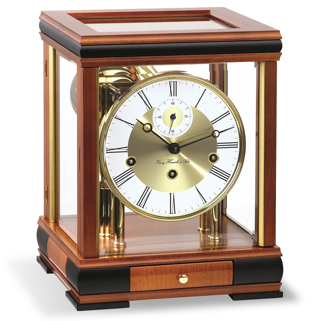 Hermle Bergamo Mantel Clock in Light Cherry - Premier Clocks