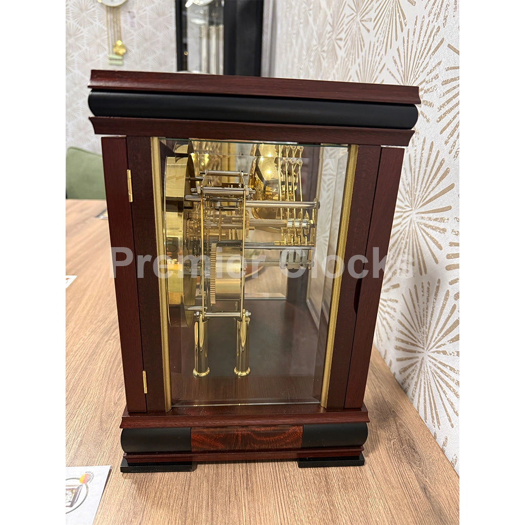 Hermle Bergamo Mantel Clock in Mahogany - Premier Clocks