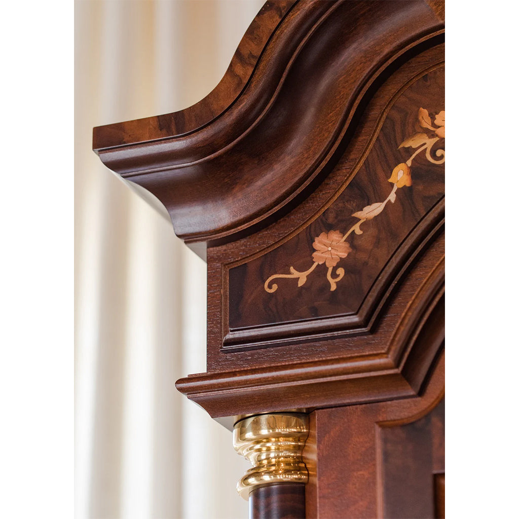 Hermle Berlin Grandfather Clock in Walnut details - Premier Clocks