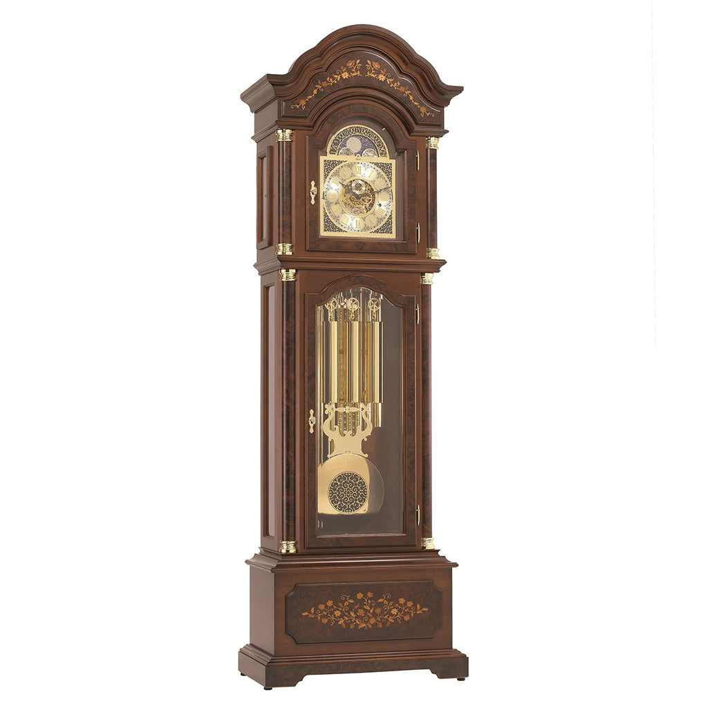 Hermle Berlin Tubular Chime Grandfather Clock in Walnut - Premier Clocks