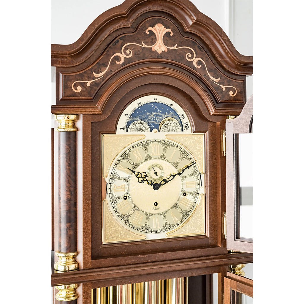 Hermle Biltmore Grandfather Clock in Walnut - Premier Clocks