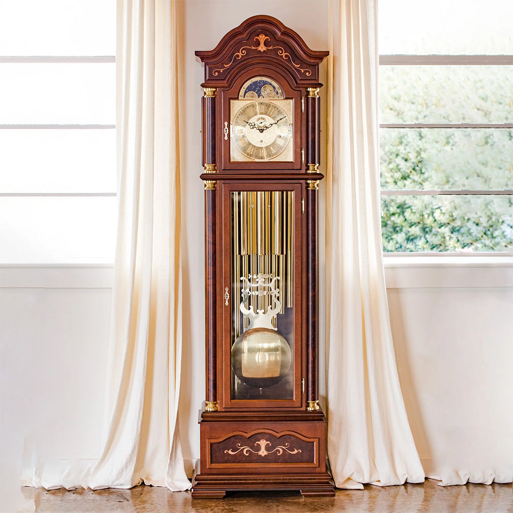 Hermle Biltmore Grandfather Clock in Walnut lifestyle - Premier Clocks
