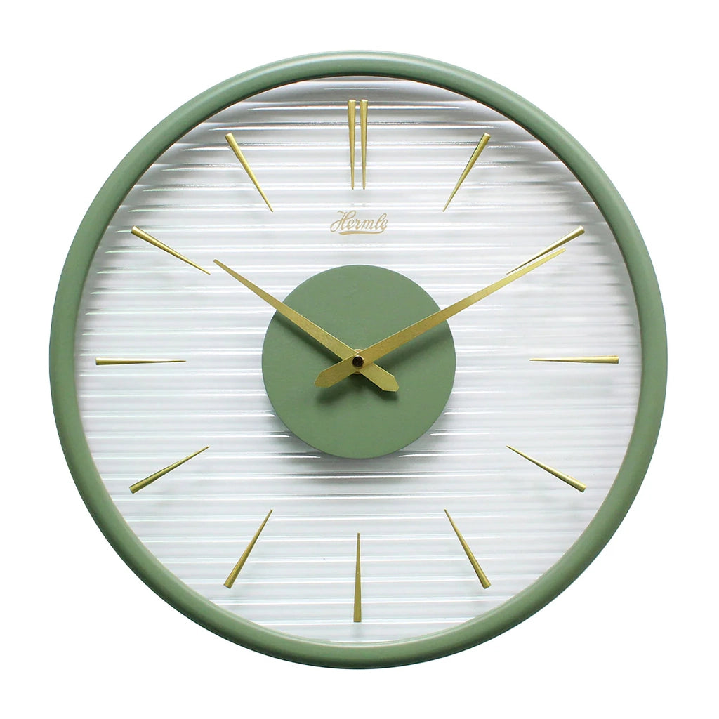 Hermle Bonham Wall Clock in Green - Premier Clocks
