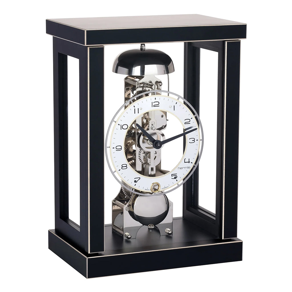 Hermle Brayden Mantel Clock in Black - Premier Clocks