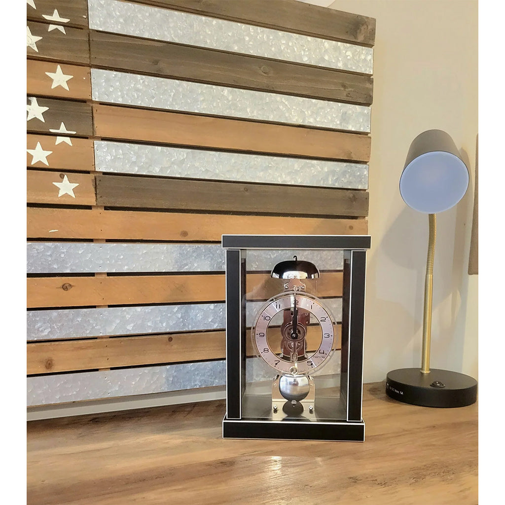 Hermle Brayden Mantel Clock in Black in interior decor - Premier Clocks