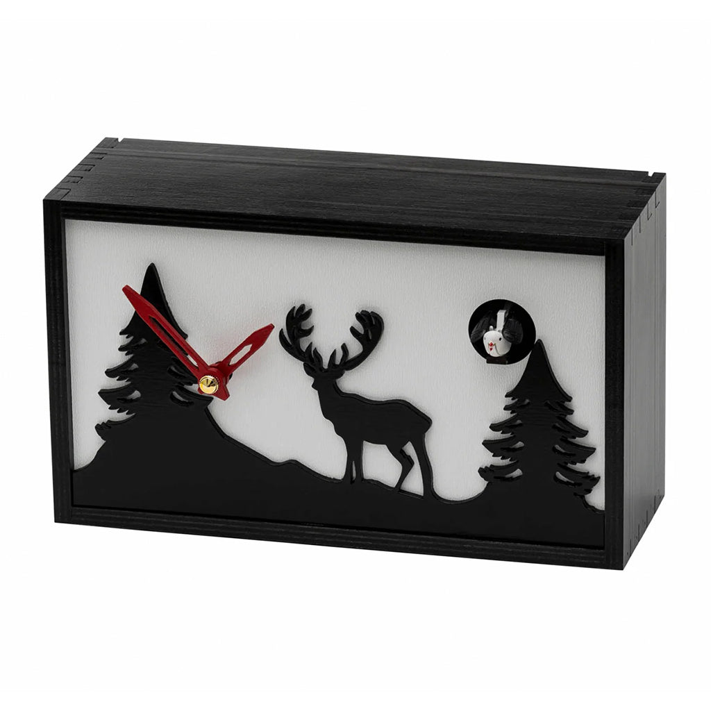 Hermle Callum Cuckoo Clock in Black - Premier Clocks