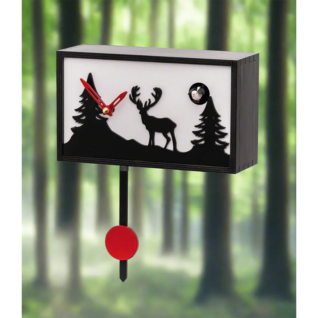 Hermle Callum Cuckoo Clock in Black lifestyle - Premier Clocks