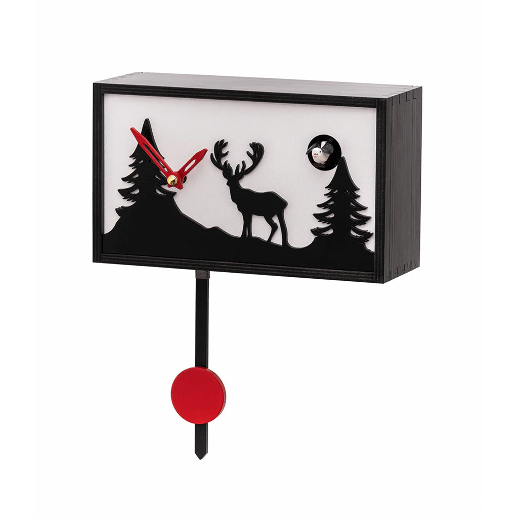 Hermle Callum Cuckoo Clock in Black - Premier Clocks