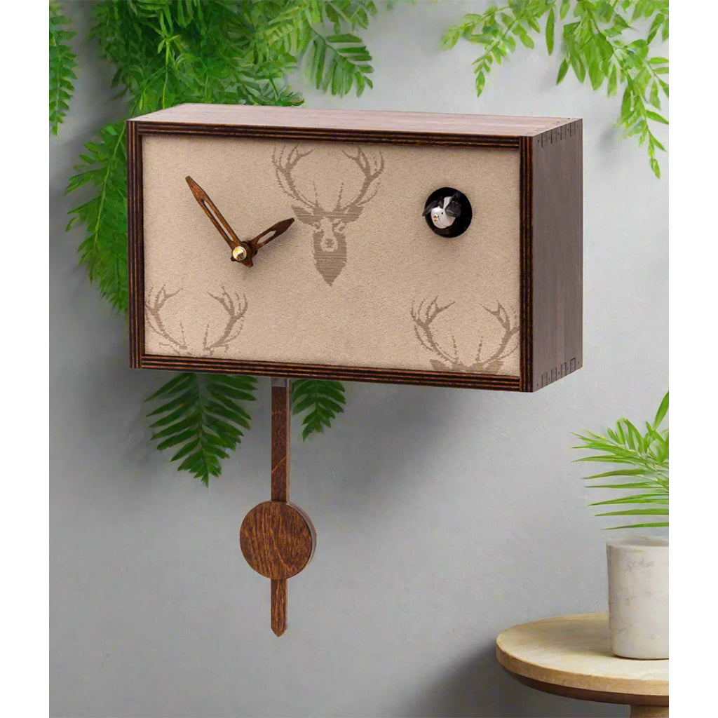Hermle Callum Cuckoo Clock in Brown in interior decor - Premier Clocks