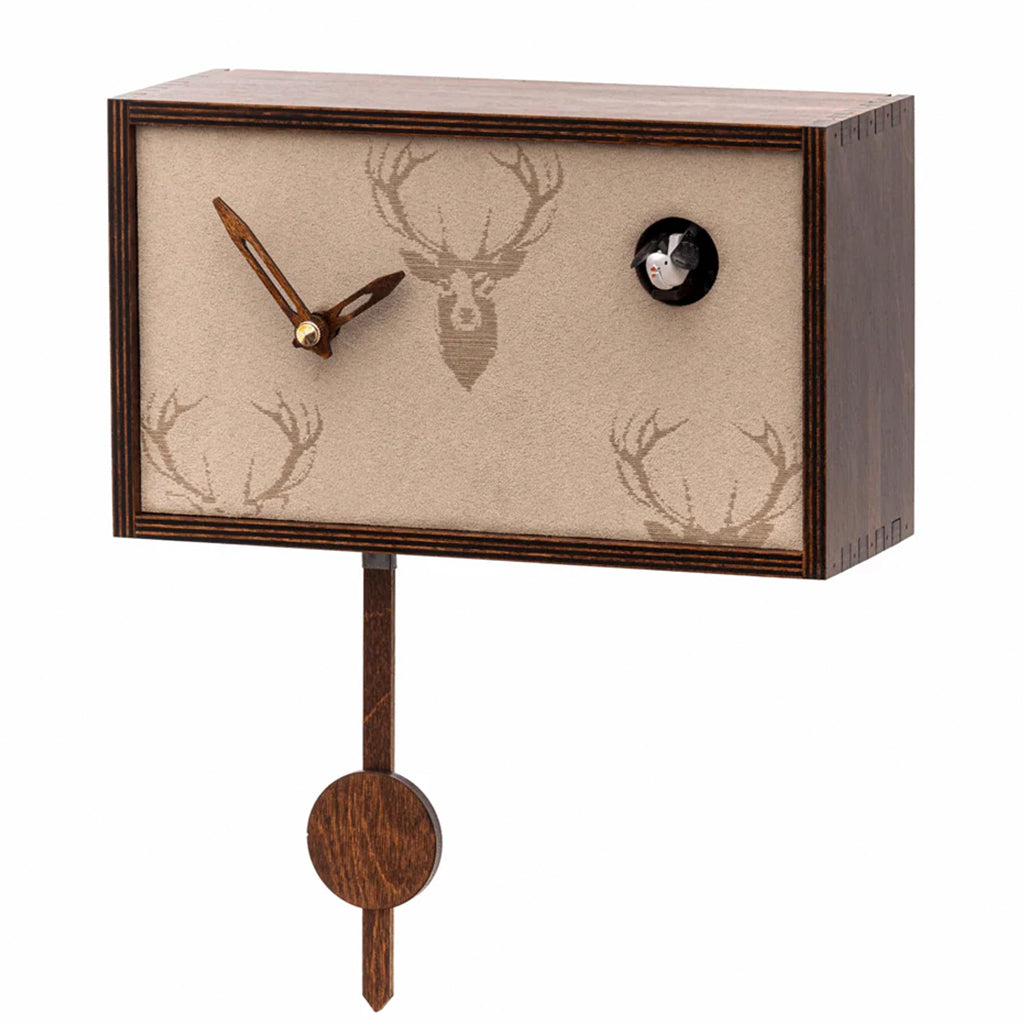 Hermle Callum Cuckoo Clock in Brown with a pendulum - Premier Clocks