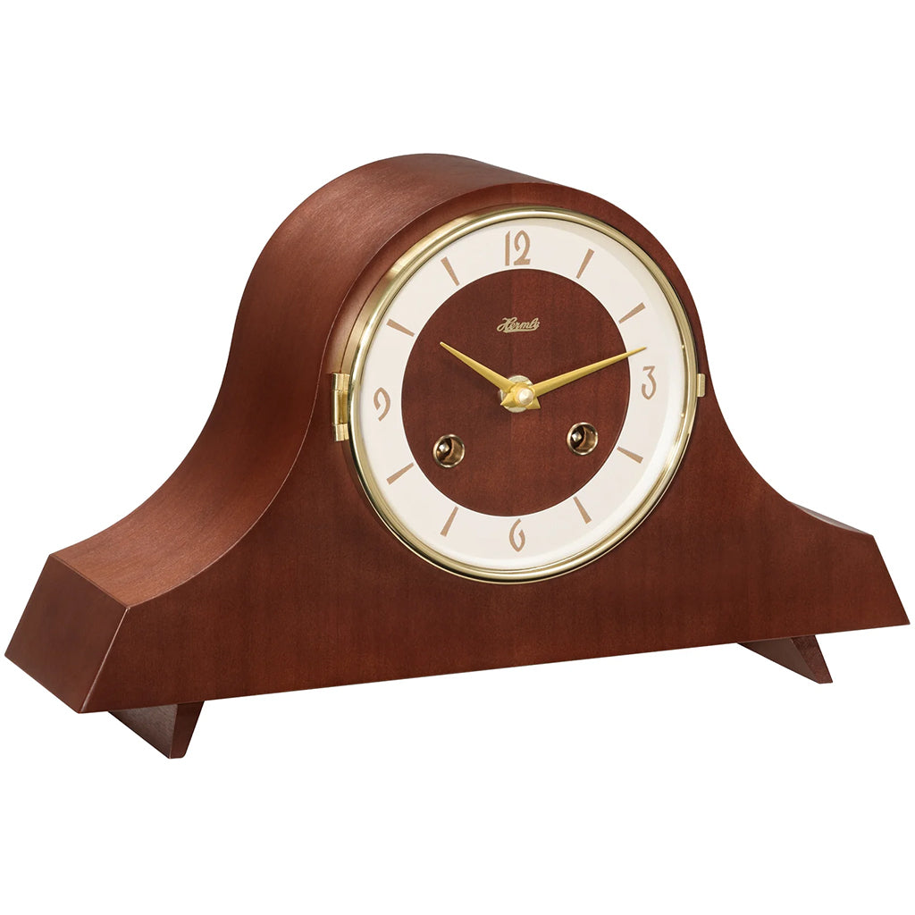Hermle Carole Mechanical Mantel Clock in Walnut  - Premier Clocks
