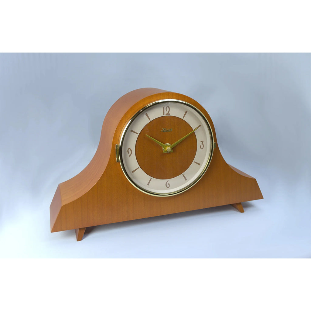 Hermle Carole Quartz Mantel Clock in Walnut - Premier Clocks