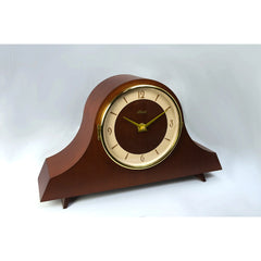 Hermle Carole Quartz Mantel Clock in Walnut | Premier Clocks
