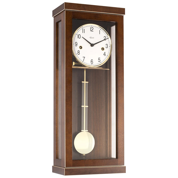 Hermle Carrington Wall Clock in Walnut with Westminster Chimes