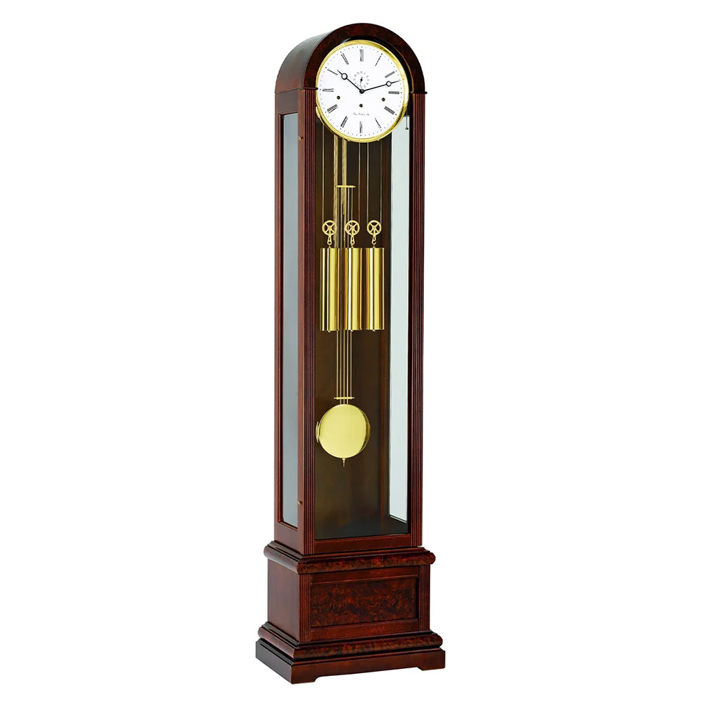 Hermle Charlotte Grandfather Clock in Mahogany - Premier Clocks