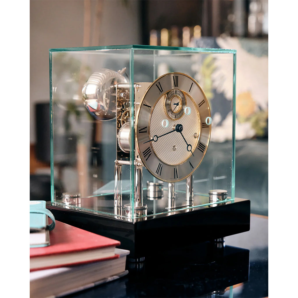 Hermle Chigwell Mantel Clock in Black details - Premier Clocks
