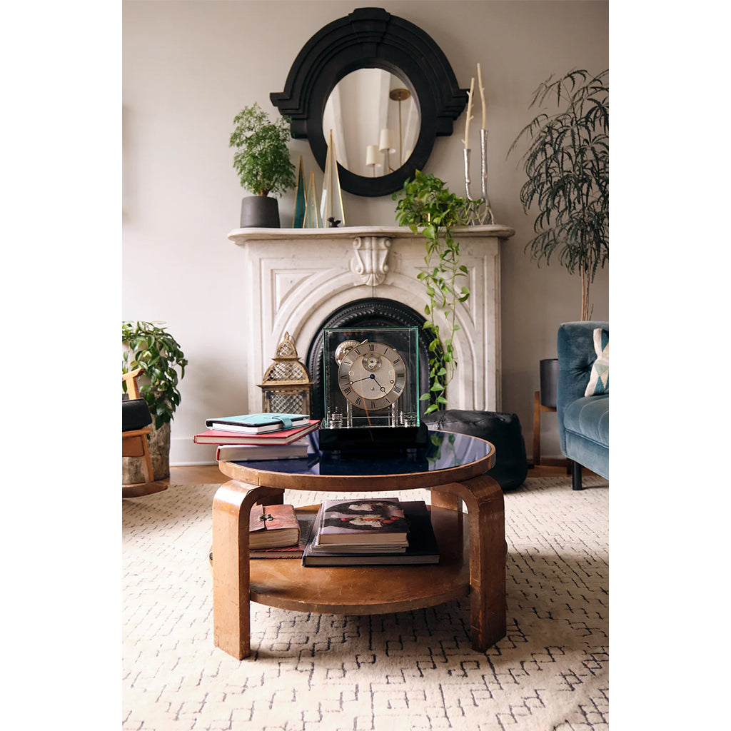 Hermle Chigwell Mantel Clock in Black in interior design - Premier Clocks