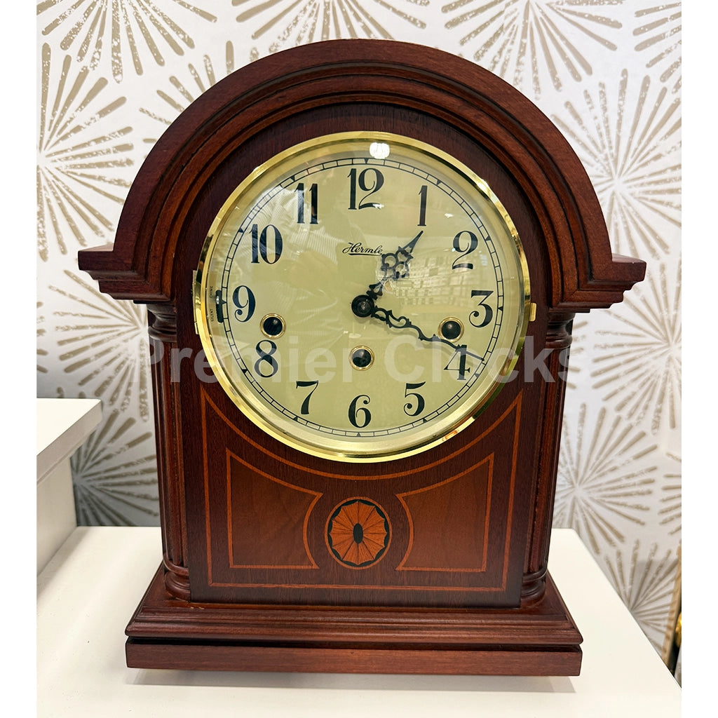 Hermle Clearbrook Mechanical Mantel Clock real photo of the front - Premier Clocks