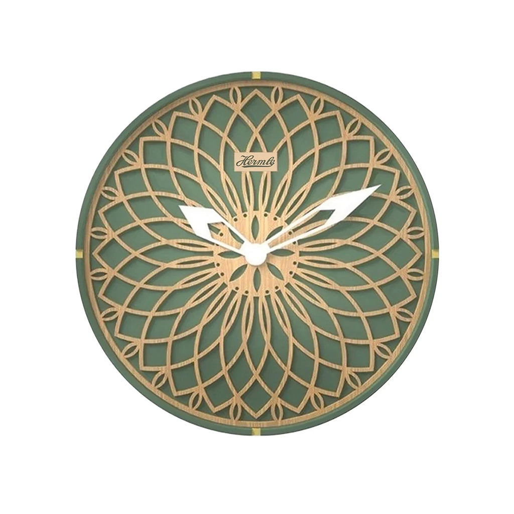 Hermle Dahlia Wall Clock in Green - Premier Clocks