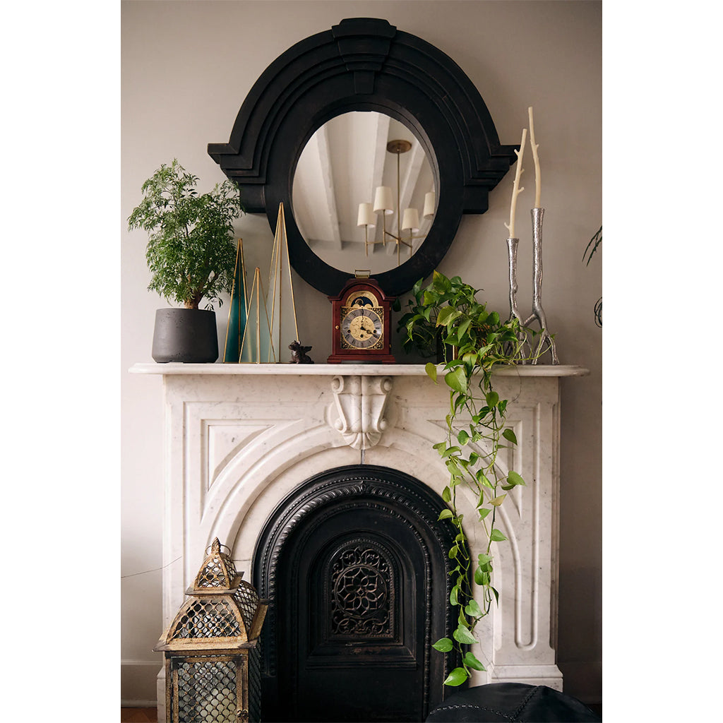 Hermle Debden Mantel Clock in Mahogany - Premier Clocks