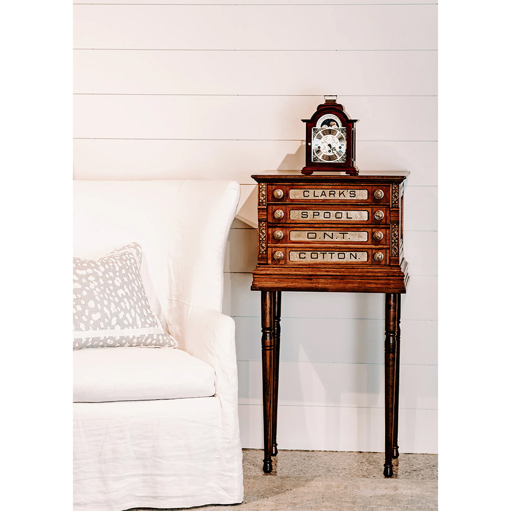 Hermle Debden Mantel Clock in Mahogany in interior design - Premier Clocks