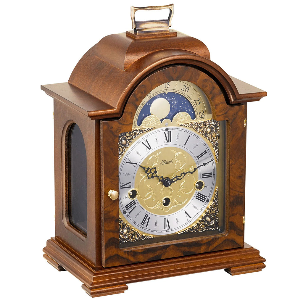 Hermle Debden Mantel Clock in Walnut - Premier Clocks